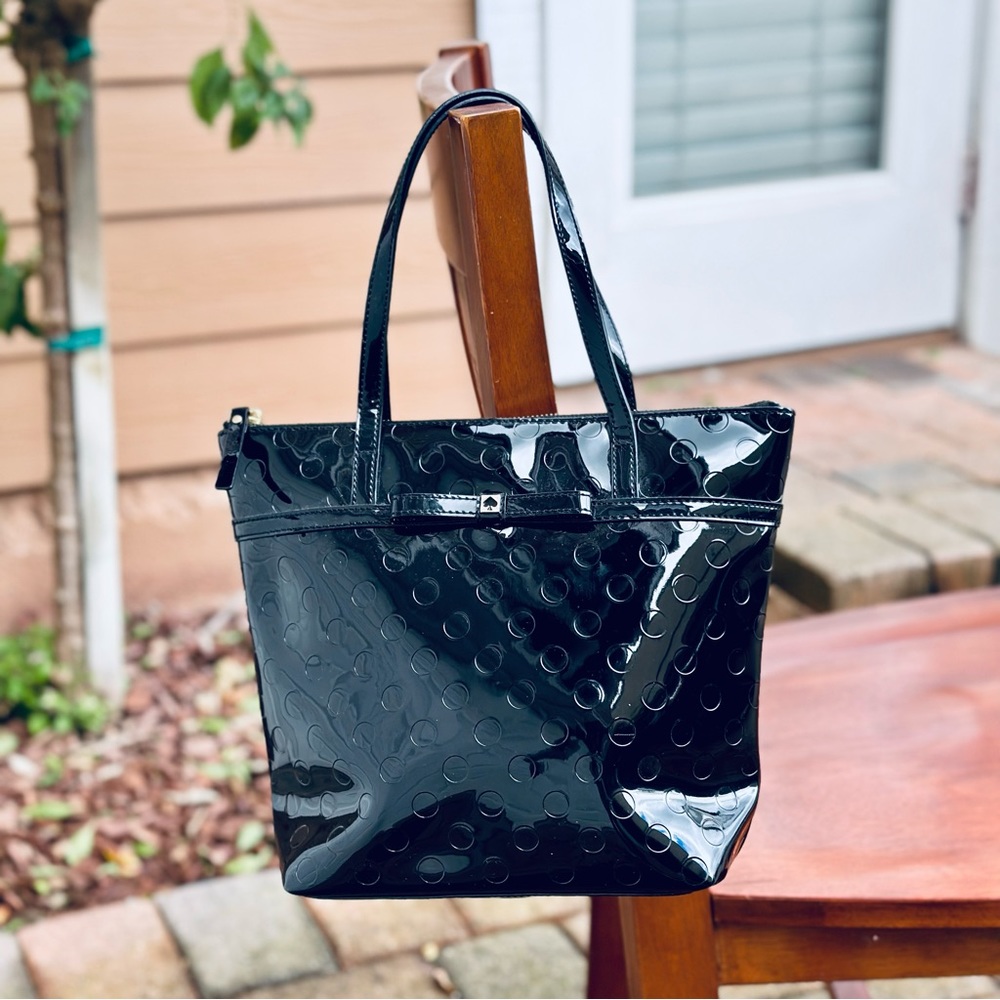 Kate Spade Camellia Street Jeralyn Patent Small Tote Bag - Black